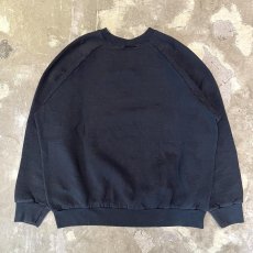 画像2: CAT EMBROIDERY RAGLAN SLEEVE SWEAT / Mens L (2)