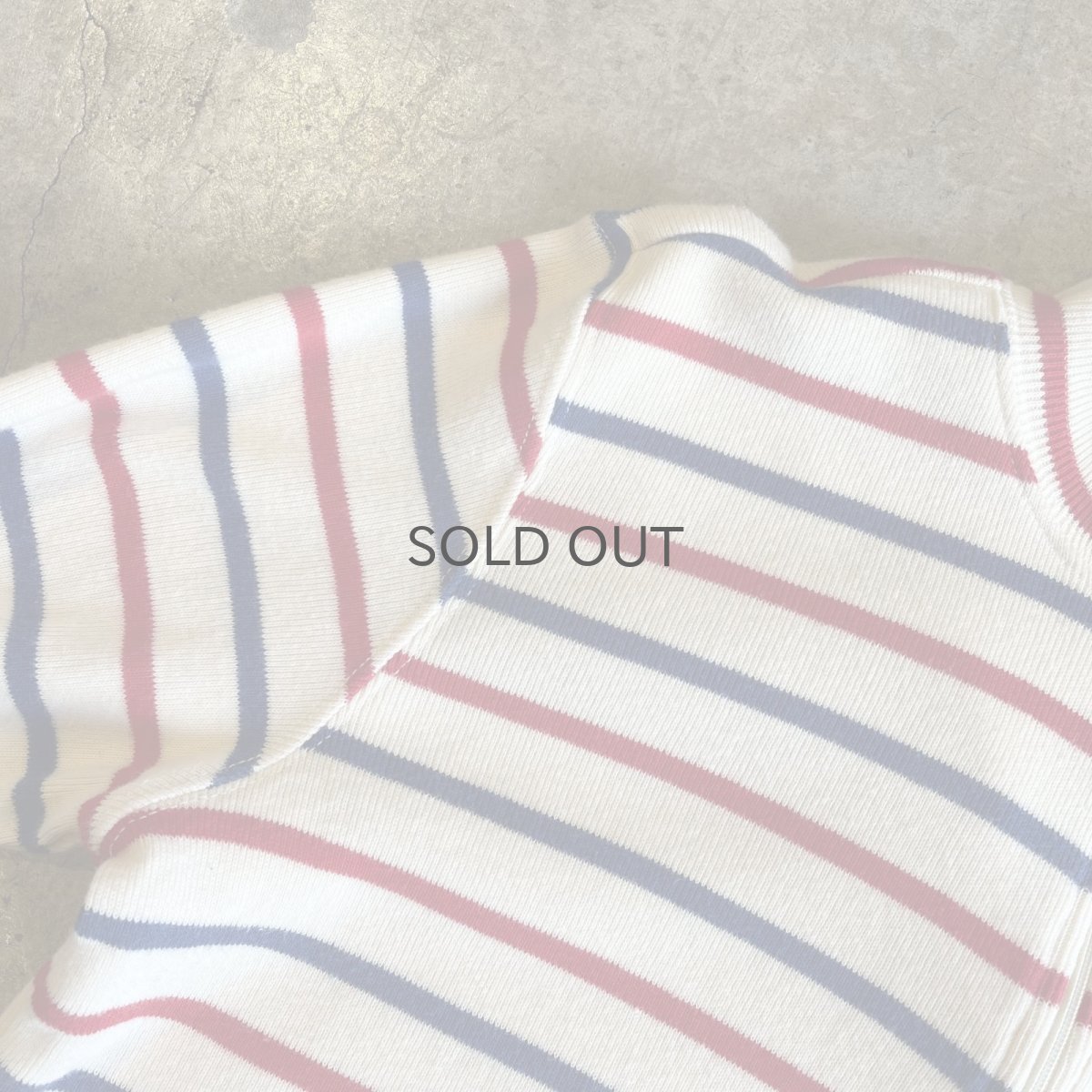 画像9: 【L.L.BEAN】2 COLOR BORDER PATTERN HALF ZIP DESIGN RIB L/S TOPS /  Ladies S~M(M) (9)