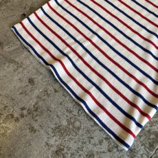 画像4: 【L.L.BEAN】2 COLOR BORDER PATTERN HALF ZIP DESIGN RIB L/S TOPS /  Ladies S~M(M) (4)