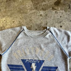 画像9: FRONT COLOR PRINTED SIDE POINT LINE DESIGN L/S SWEAT / Ladies M (9)