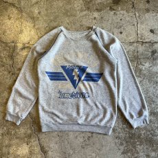 画像1: FRONT COLOR PRINTED SIDE POINT LINE DESIGN L/S SWEAT / Ladies M (1)