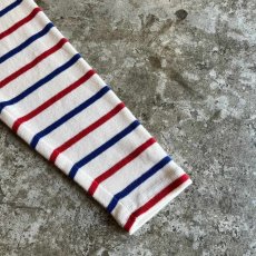 画像6: 【L.L.BEAN】2 COLOR BORDER PATTERN HALF ZIP DESIGN RIB L/S TOPS /  Ladies S~M(M) (6)