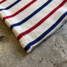 画像3: 【L.L.BEAN】2 COLOR BORDER PATTERN HALF ZIP DESIGN RIB L/S TOPS /  Ladies S~M(M) (3)