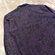画像9: ALL OVER ARTISTIC PATTERN L/S SHIRT / Mens L (9)
