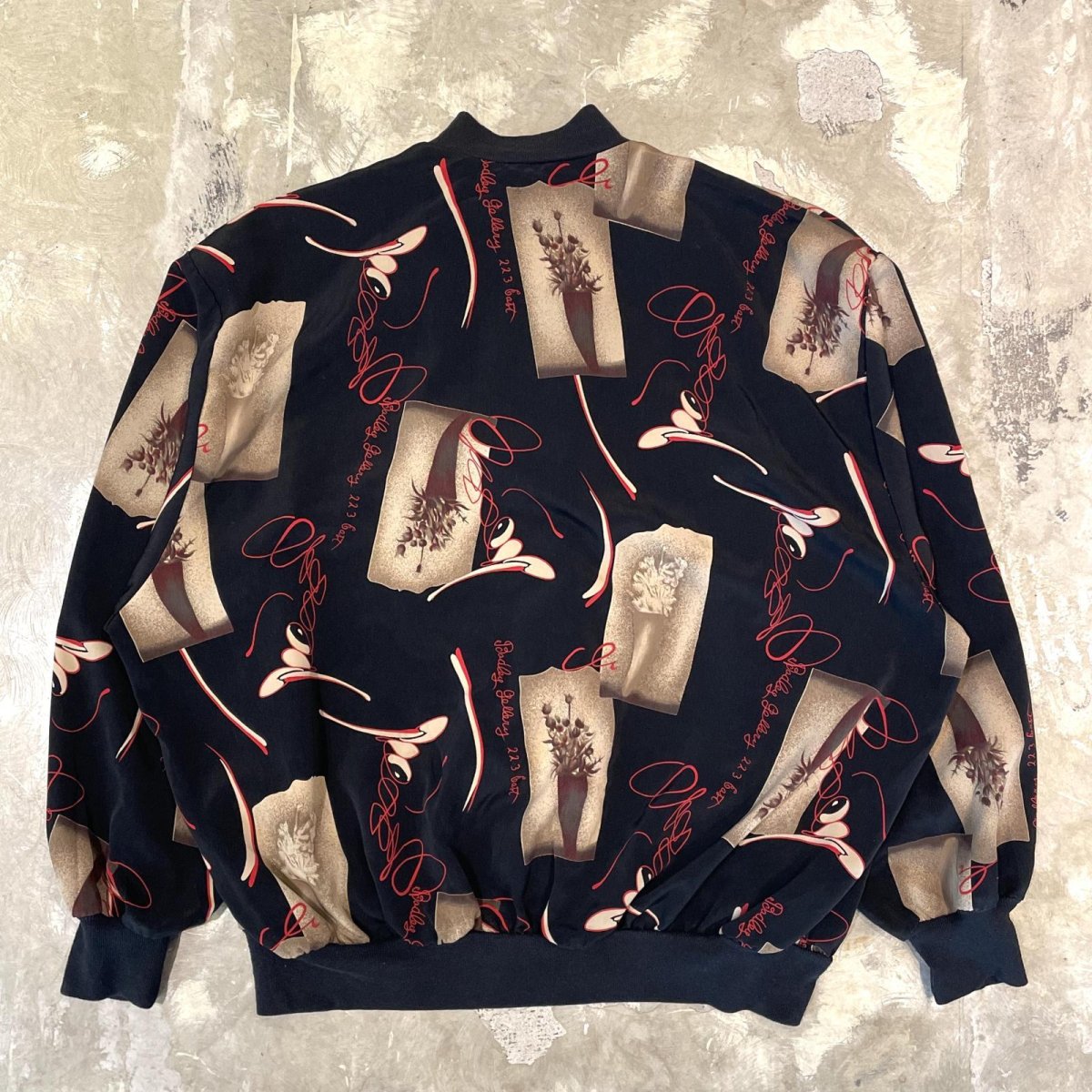 画像2: ALL OVER GRAPHIC PATTERN ZIP UP BLOUSON / Mens L (2)