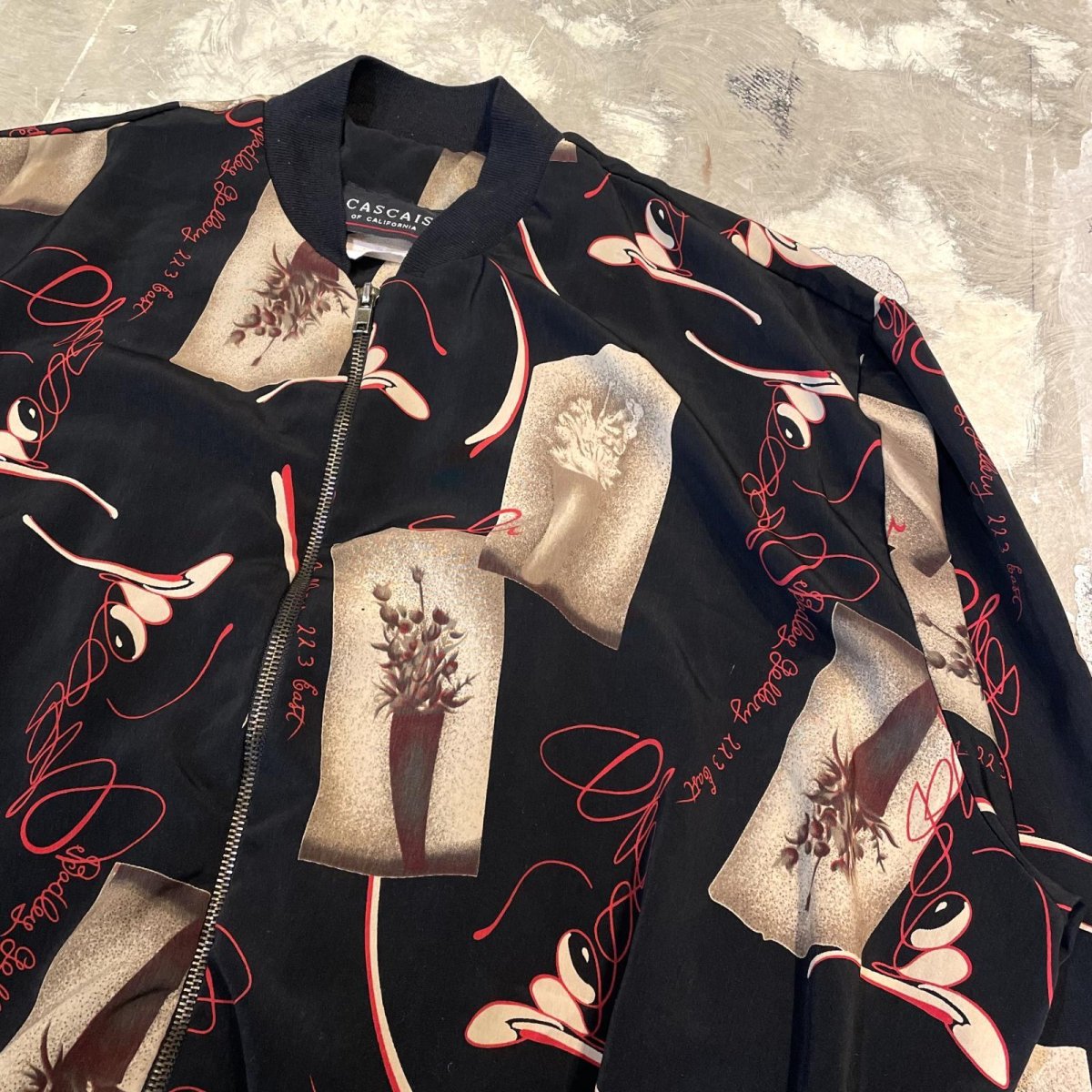 画像4: ALL OVER GRAPHIC PATTERN ZIP UP BLOUSON / Mens L (4)