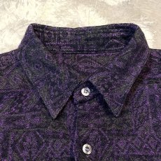 画像10: ALL OVER ARTISTIC PATTERN L/S SHIRT / Mens L (10)