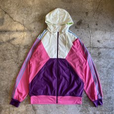 画像1: 【adidas】FOUR COLOR DESIGN ZIP UP DESIGN SPORTY JACKET / Ladies M(L) (1)
