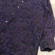 画像6: ALL OVER ARTISTIC PATTERN L/S SHIRT / Mens L (6)