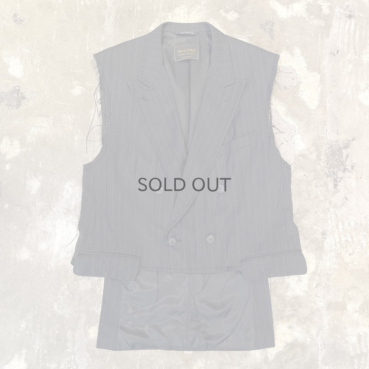 画像1: 【Wiz&Witch】"OUT STITCH" TAYLOR DOUBLE VEST ~BURBERRY'S~ / OS (1)