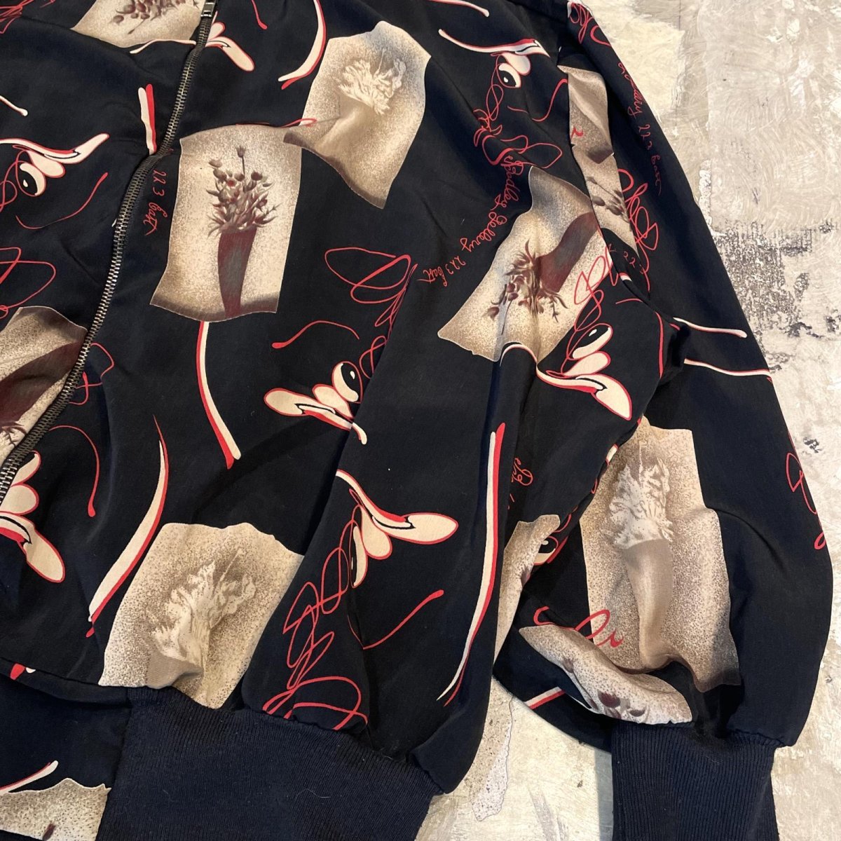 画像6: ALL OVER GRAPHIC PATTERN ZIP UP BLOUSON / Mens L (6)