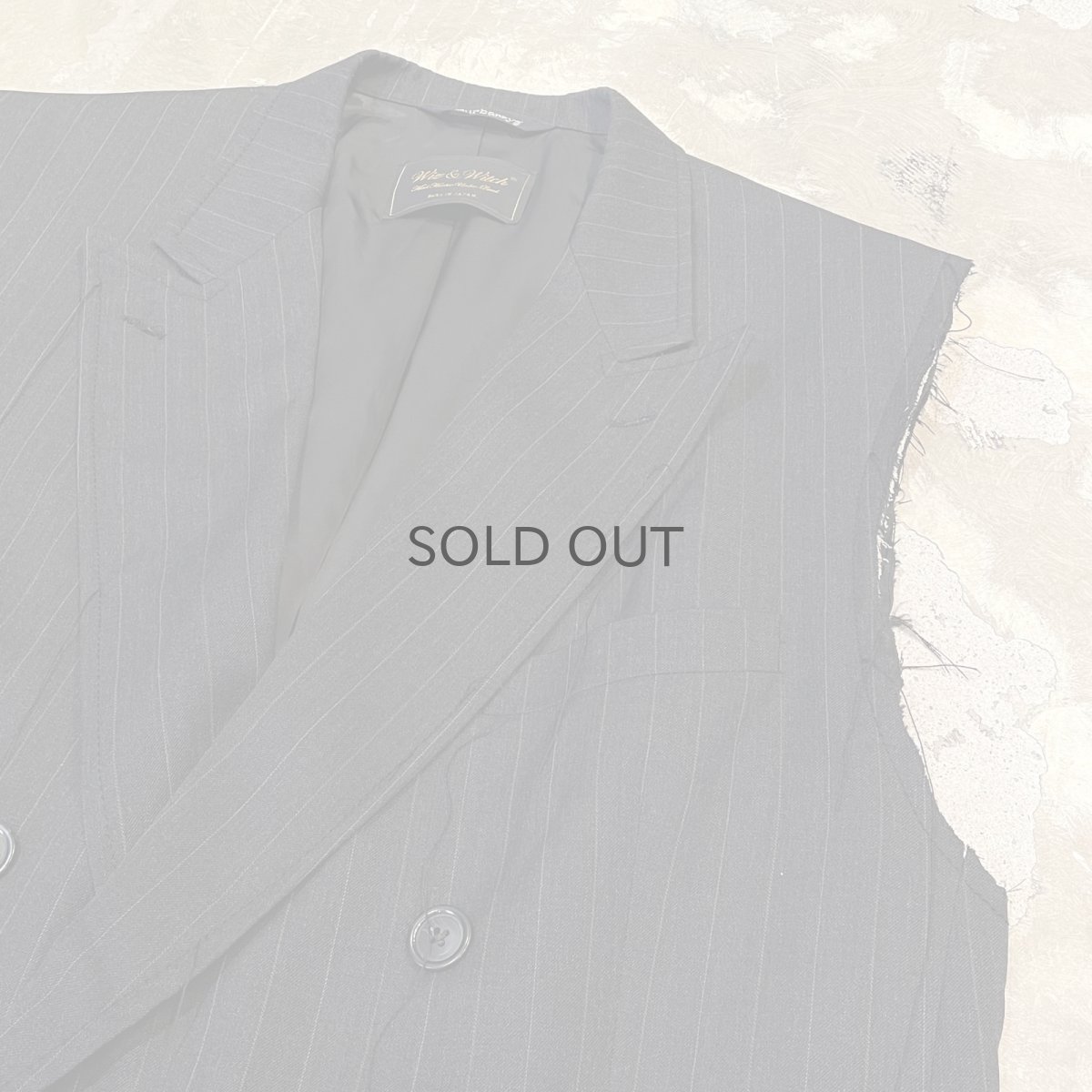 画像4: 【Wiz&Witch】"OUT STITCH" TAYLOR DOUBLE VEST ~BURBERRY'S~ / OS (4)