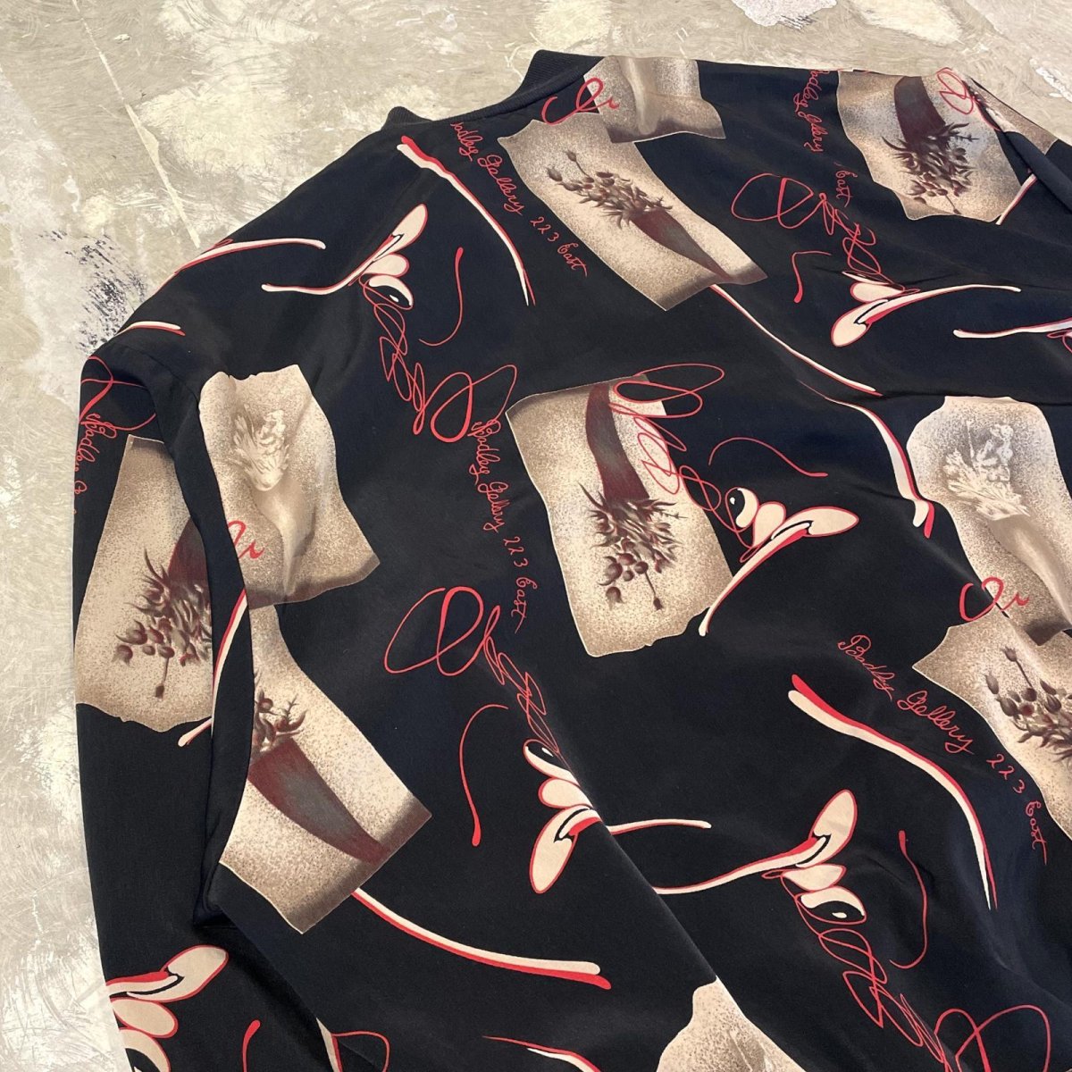 画像9: ALL OVER GRAPHIC PATTERN ZIP UP BLOUSON / Mens L (9)