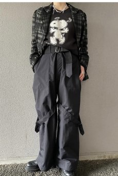 画像14: MONOCHROME COLOR CHECK ALL OVER PATTERN SHEER DESIGN JACKET / Ladies M(40) (14)