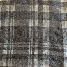 画像11: MONOCHROME COLOR CHECK ALL OVER PATTERN SHEER DESIGN JACKET / Ladies M(40) (11)