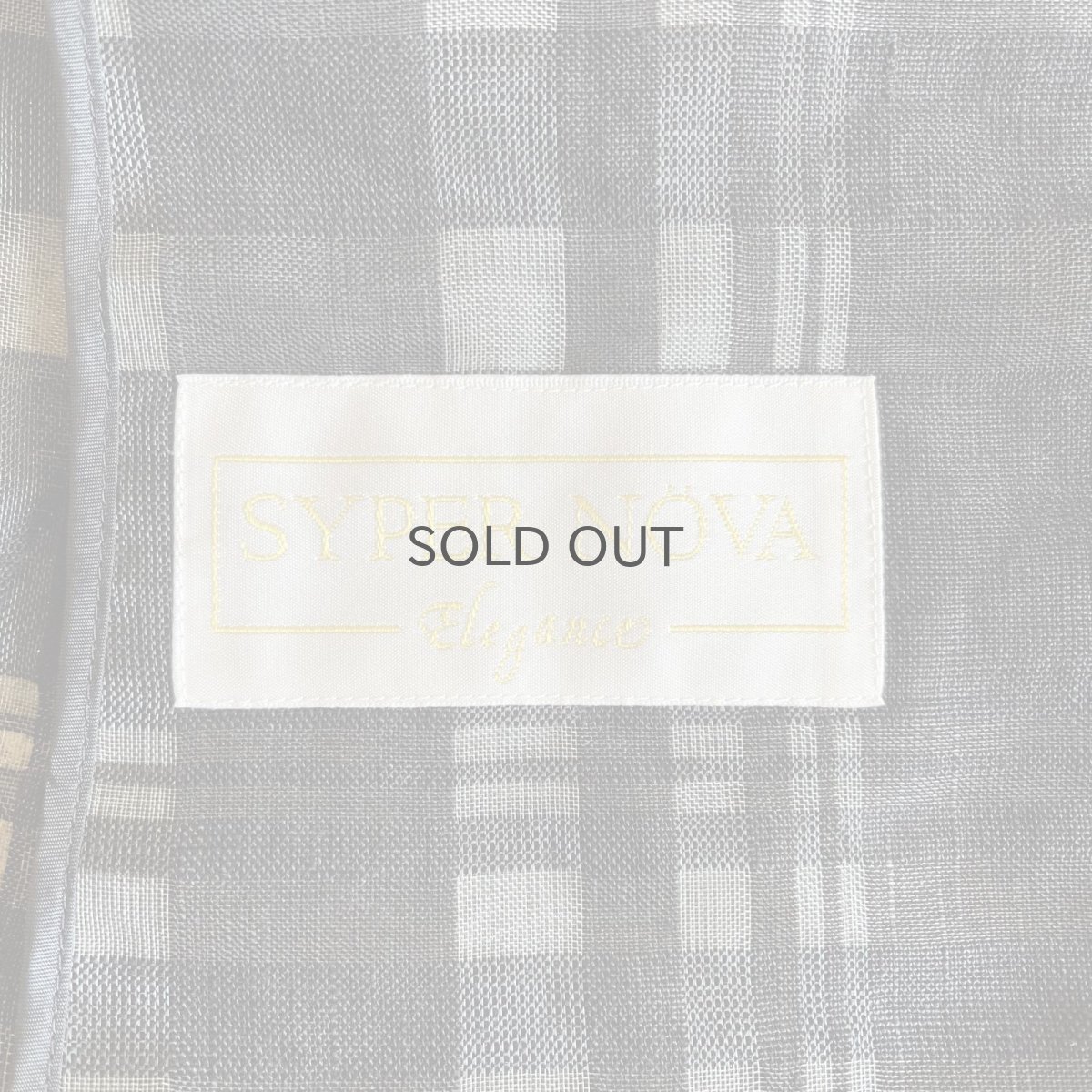 画像13: MONOCHROME COLOR CHECK ALL OVER PATTERN SHEER DESIGN JACKET / Ladies M(40) (13)