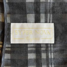 画像13: MONOCHROME COLOR CHECK ALL OVER PATTERN SHEER DESIGN JACKET / Ladies M(40) (13)