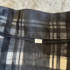画像12: MONOCHROME COLOR CHECK ALL OVER PATTERN SHEER DESIGN JACKET / Ladies M(40) (12)