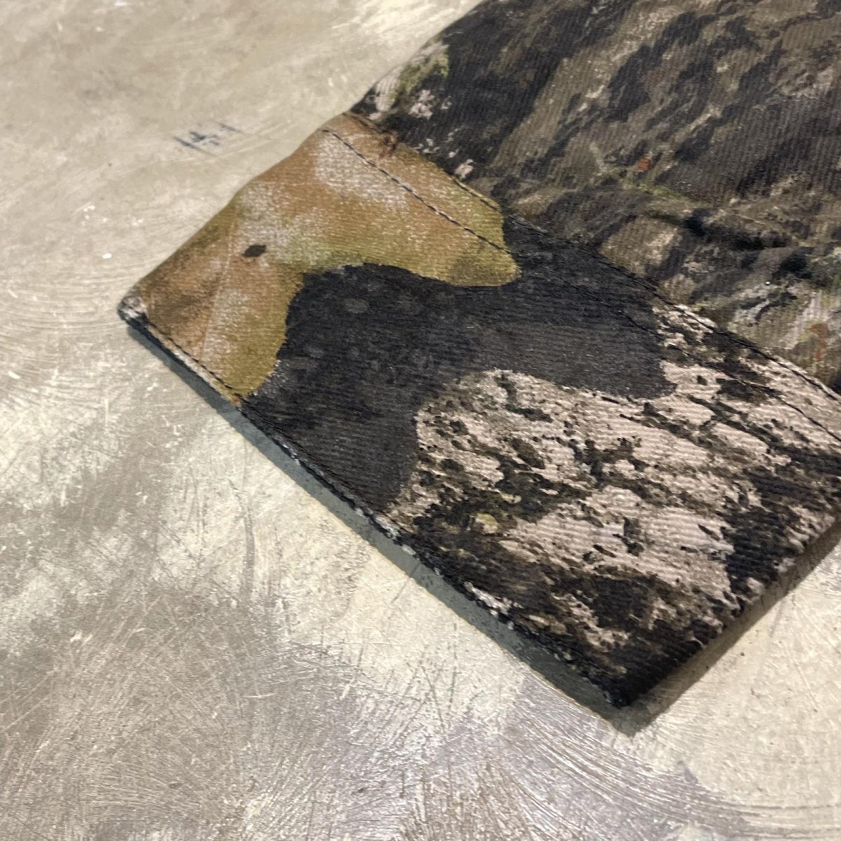 画像7: ALL OVER REAL TREE PATTERN SHORT LENGTH L/S SHIRT / Mens XL (7)