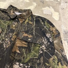 画像4: ALL OVER REAL TREE PATTERN SHORT LENGTH L/S SHIRT / Mens XL (4)