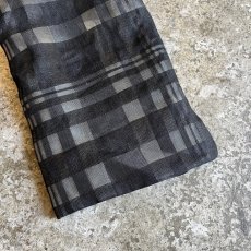 画像6: MONOCHROME COLOR CHECK ALL OVER PATTERN SHEER DESIGN JACKET / Ladies M(40) (6)