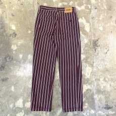 画像2: STRIPE PATTERN STRAIGHT SILHOUETTE COTTON PANTS / W31 (2)