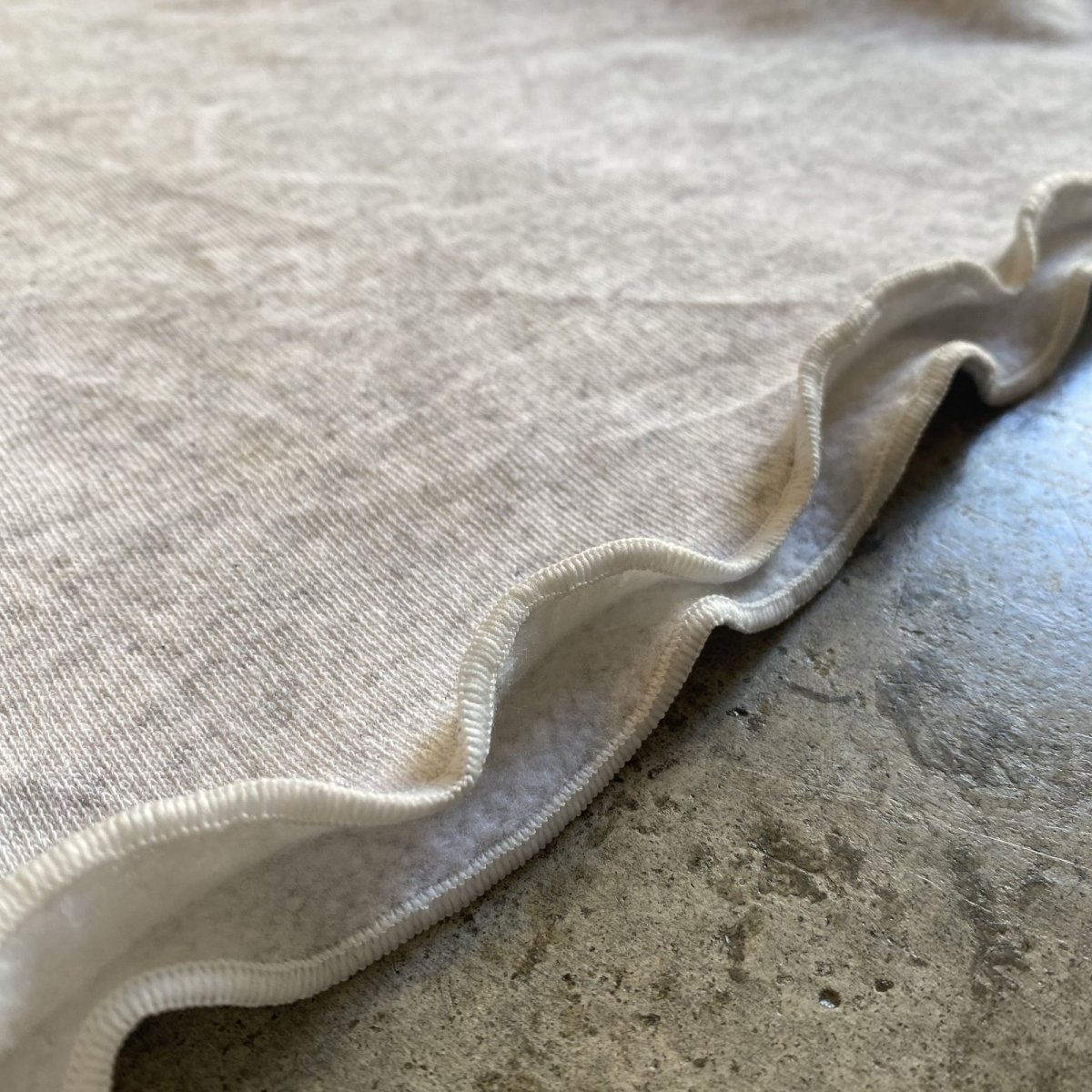 画像10: KNIT COLLAR DESIGN SHORT L/S SWEAT / Ladies L(M) / MADE IN USA (10)