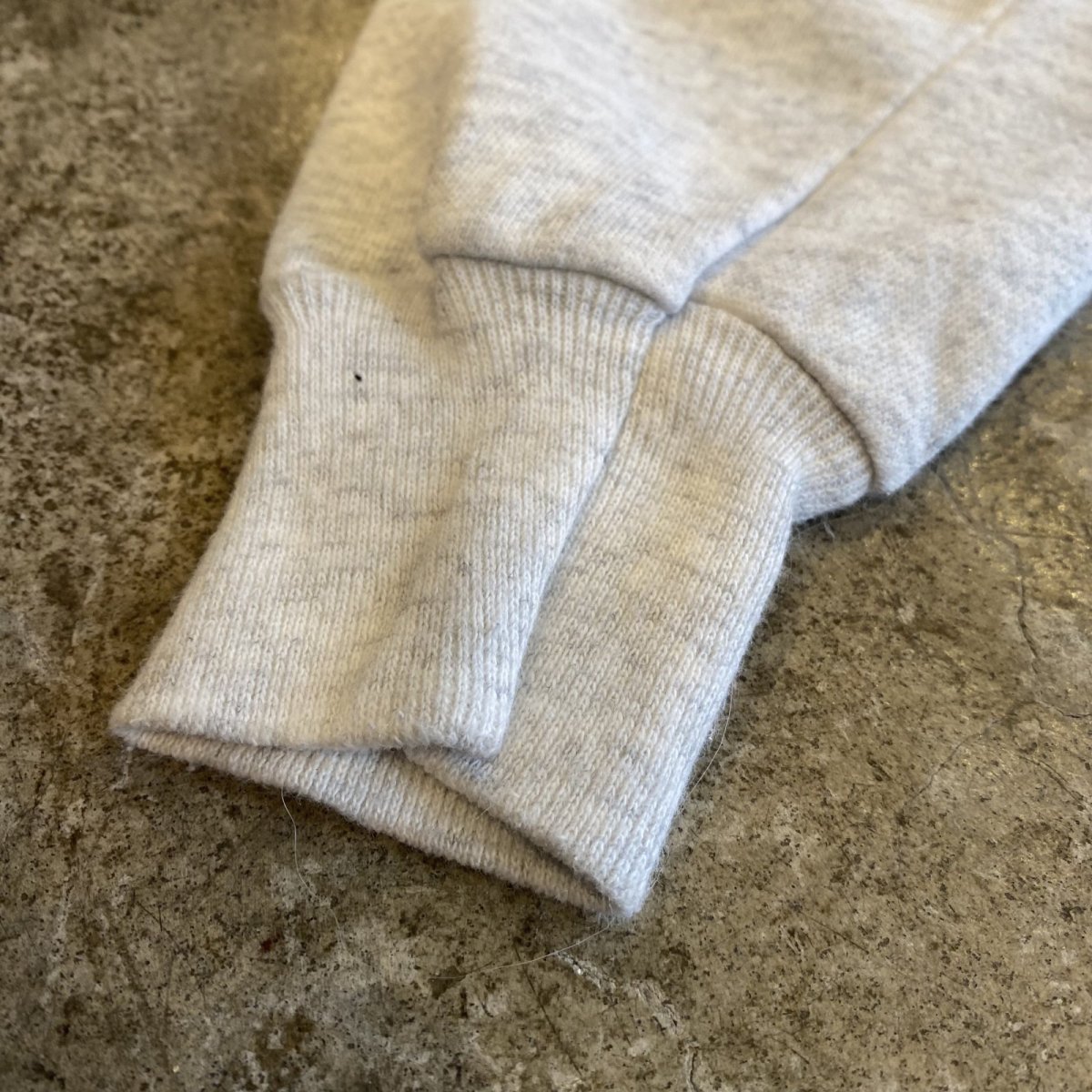 画像8: KNIT COLLAR DESIGN SHORT L/S SWEAT / Ladies L(M) / MADE IN USA (8)