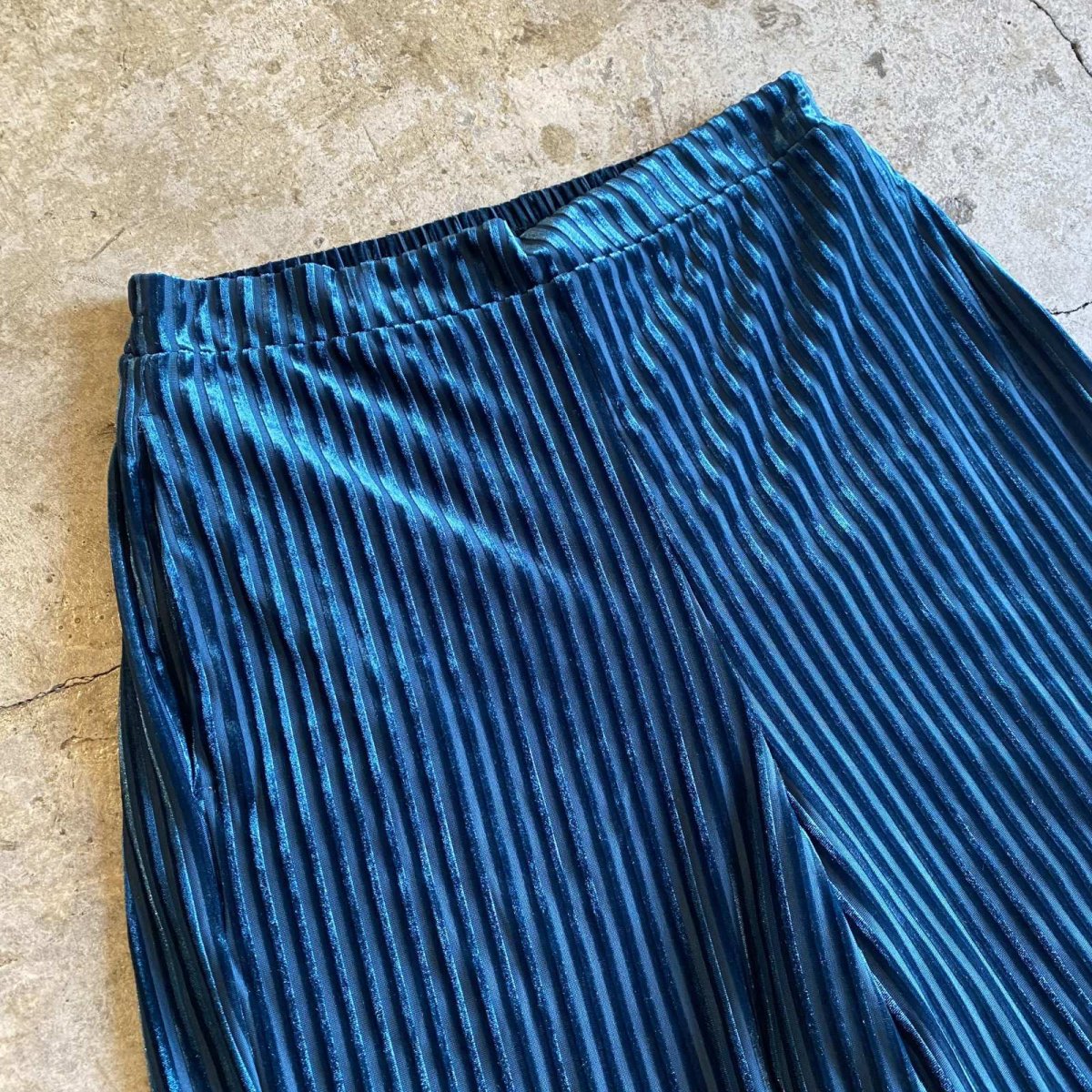 画像3: STRIPE DESIGN COLOR VELVET PANTS / W24~W30 (3)