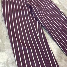 画像5: STRIPE PATTERN STRAIGHT SILHOUETTE COTTON PANTS / W31 (5)