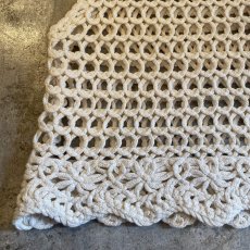 画像6: IVORY COLOR DESIGN PATTERN CROCHET VEST / Ladies M (6)