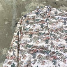 画像3: ALL OVER CHINA PATTERN SNAP BUTTON L/S SHIRT / Mens L (3)