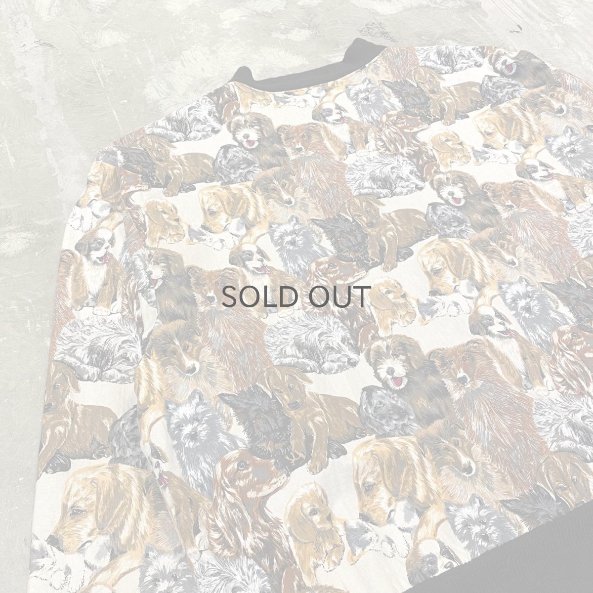 画像9: 80~90's ALL OVER DOGS GRAPHIC PATTERN ZIP UP JACKET / Mens XL / MADE IN USA (9)