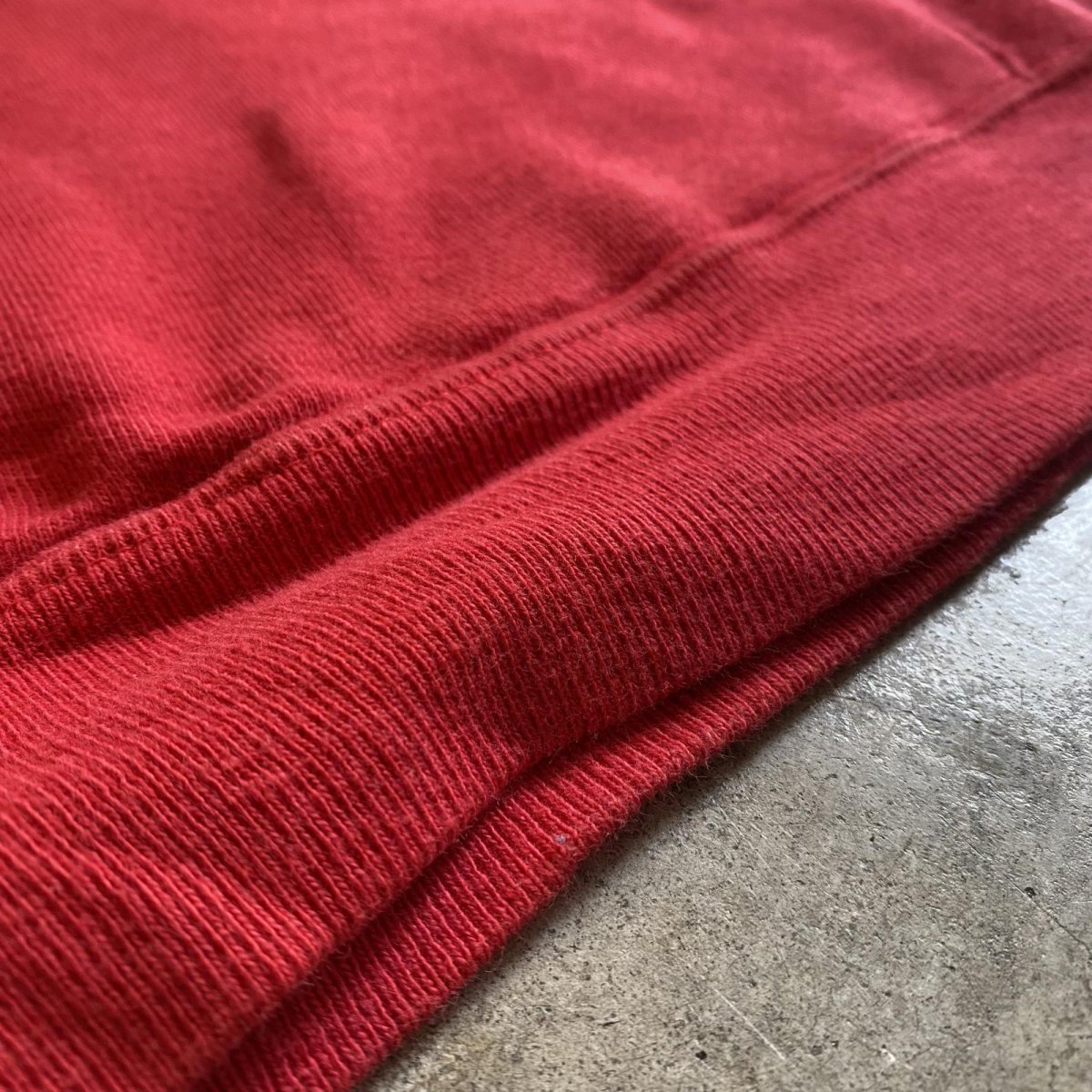 画像11: 70's "CHAMPION" PRINTED DESIGN RED COLOR SWEAT HOODIE / Ladies S(M) (11)