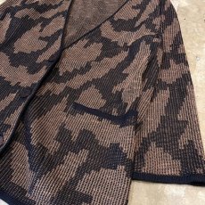 画像6: BICOLOR ALL OVER ARTISTIC PATTERN CARDIGAN / Mens M (6)