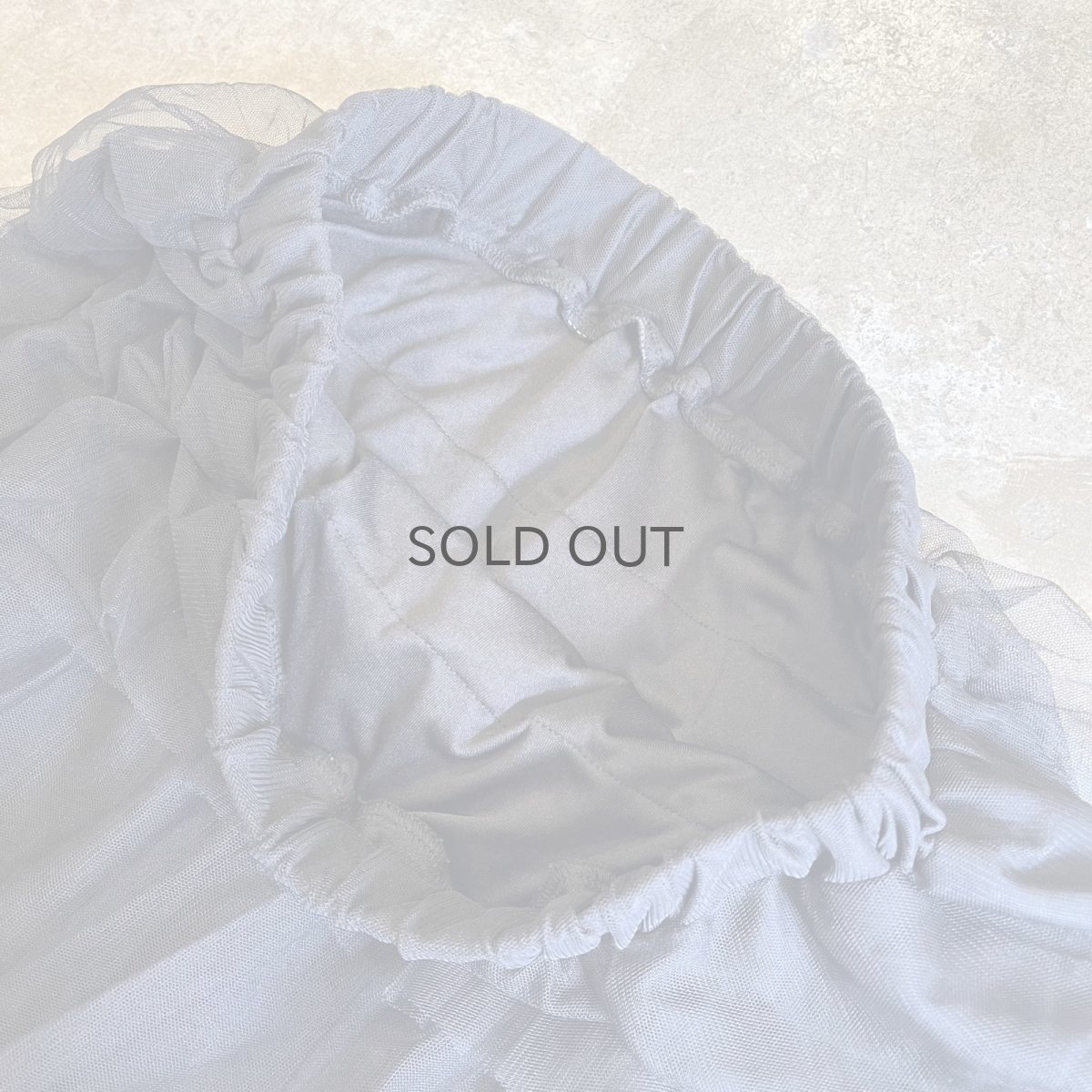 画像7: BLACK COLOR TIERED DESIGN LONG SKIRT / W25~W33 (7)