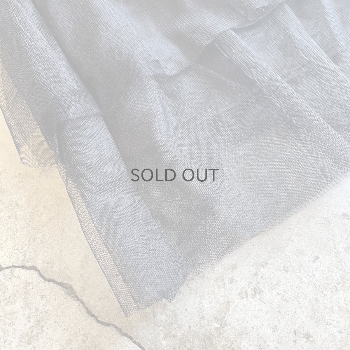 画像3: BLACK COLOR TIERED DESIGN LONG SKIRT / W25~W33 (3)