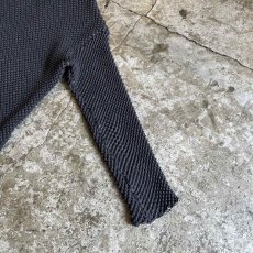 画像7: POINT STITCH DESIGN POPCORN CHECKER PATTERN L/S TOPS / Ladies S~M (7)