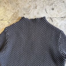 画像8: POINT STITCH DESIGN POPCORN CHECKER PATTERN L/S TOPS / Ladies S~M (8)
