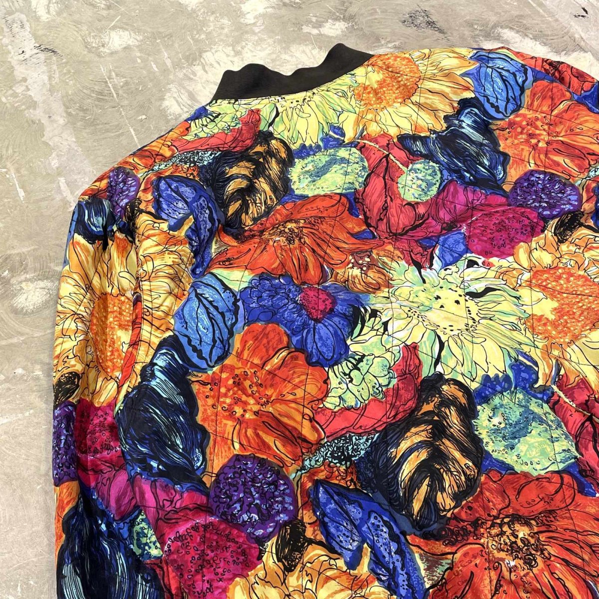 画像9: 90's~ ALL OVER ART FLORAL PATTERN ZIP UP JACKET / Mens L (9)