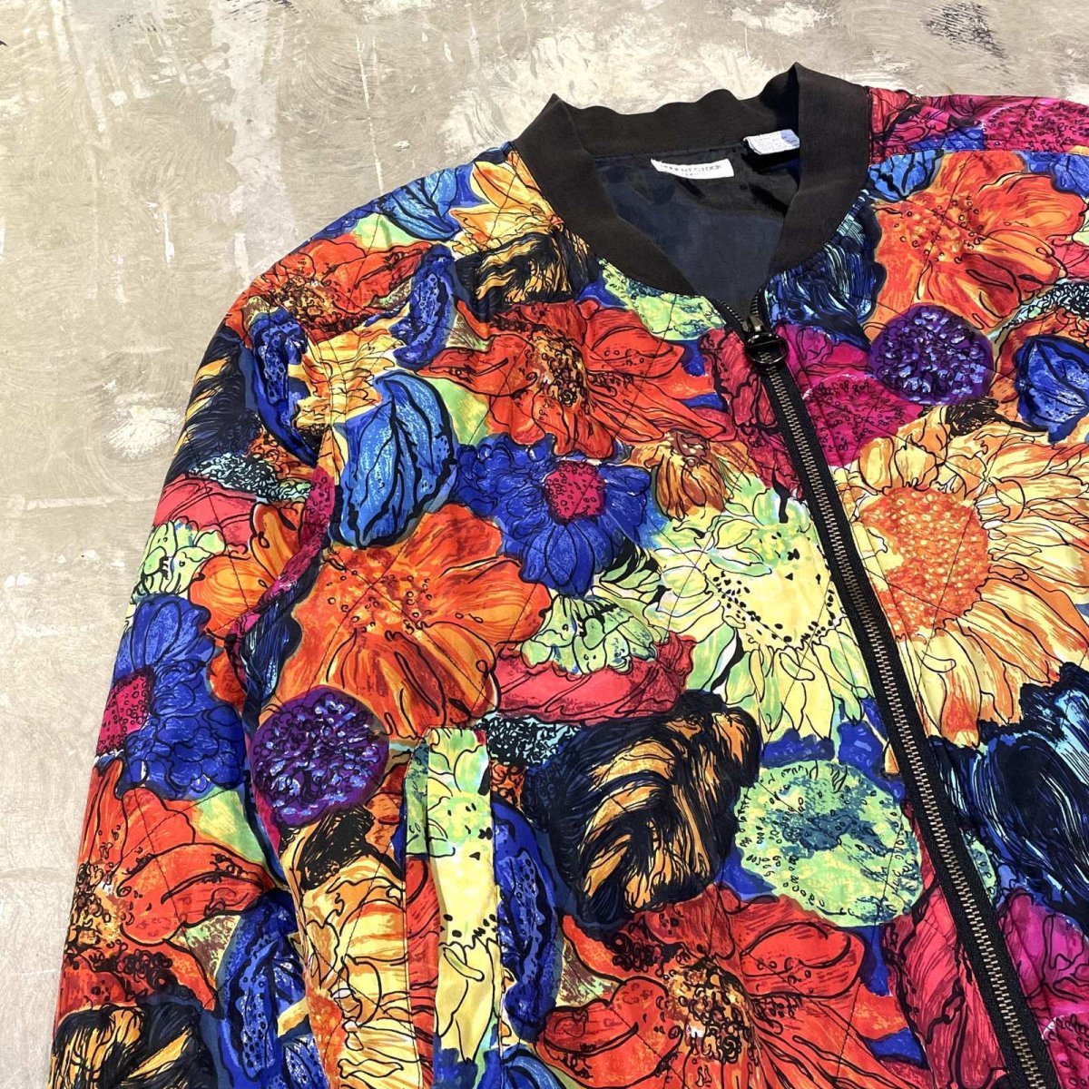 画像3: 90's~ ALL OVER ART FLORAL PATTERN ZIP UP JACKET / Mens L (3)