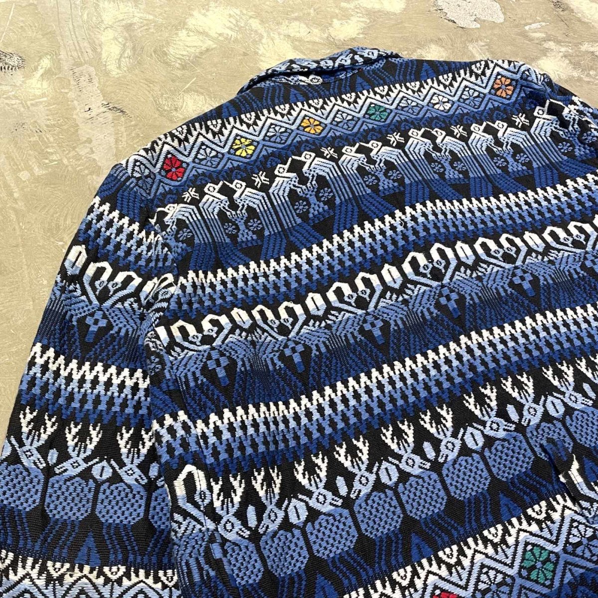画像9: ART BORDER PATTERN MULTI POCKET GOBELIN JACKET / Mens L (9)