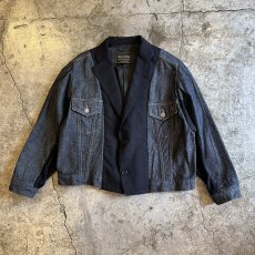 画像1: 【Wiz&Witch】"UNITED" OPEN SHOULDER DENIM TAYLOR JACKET / OS (1)