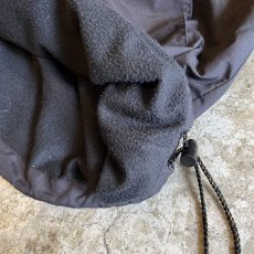 画像6: OLD BLACK COLOR FRONT BIG POCKET DESIGN ANORAK HOODIE / Ladies L / MADE IN USA (6)