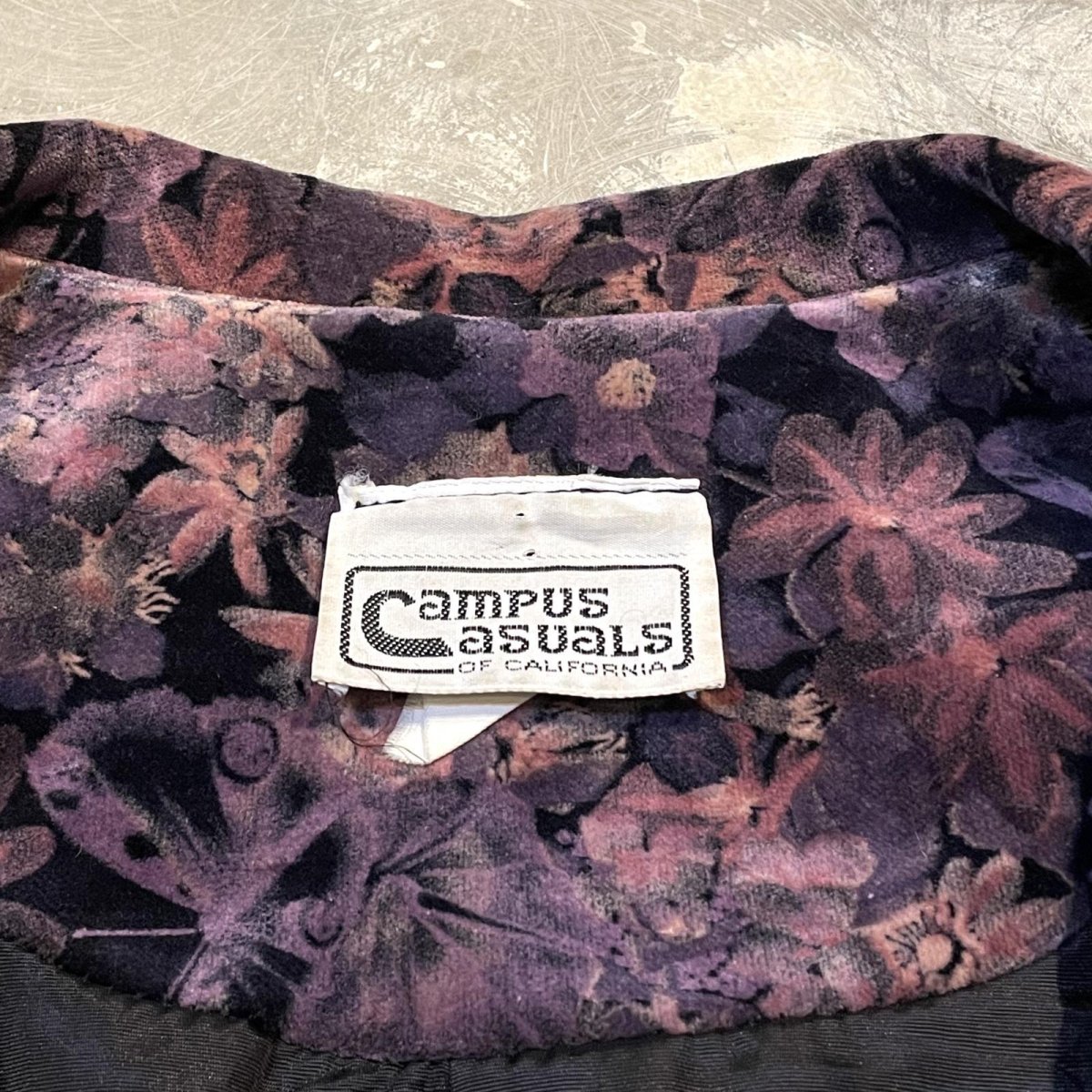 画像10: ALL OVER FLORAL PATTERN VELOUR TAILORED JACKET / Mens S (10)