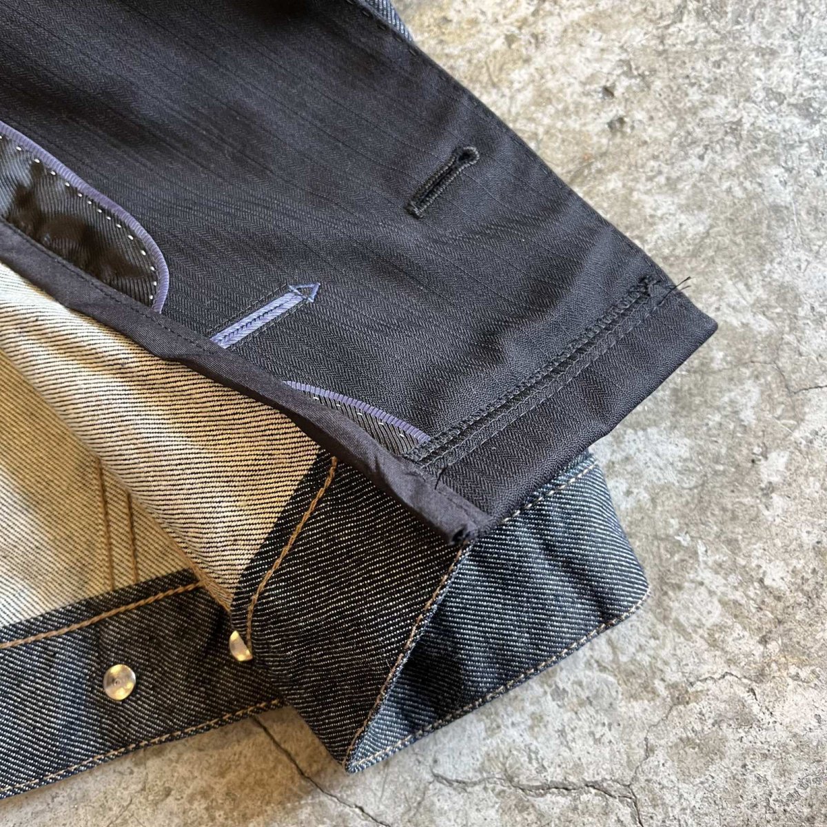 画像5: 【Wiz&Witch】"UNITED" OPEN SHOULDER DENIM TAYLOR JACKET / OS (5)