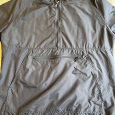 画像11: OLD BLACK COLOR FRONT BIG POCKET DESIGN ANORAK HOODIE / Ladies L / MADE IN USA (11)