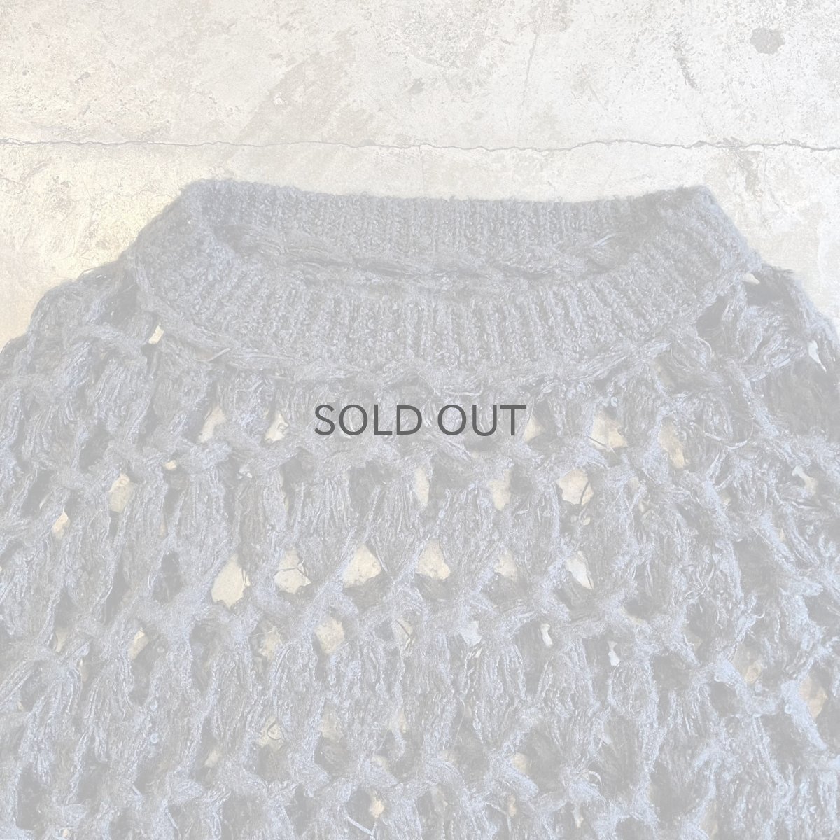 画像8: VOLUME SLEEVE SHORT DESIGN LOWGAUGE KNIT TOPS / Ladies L (8)