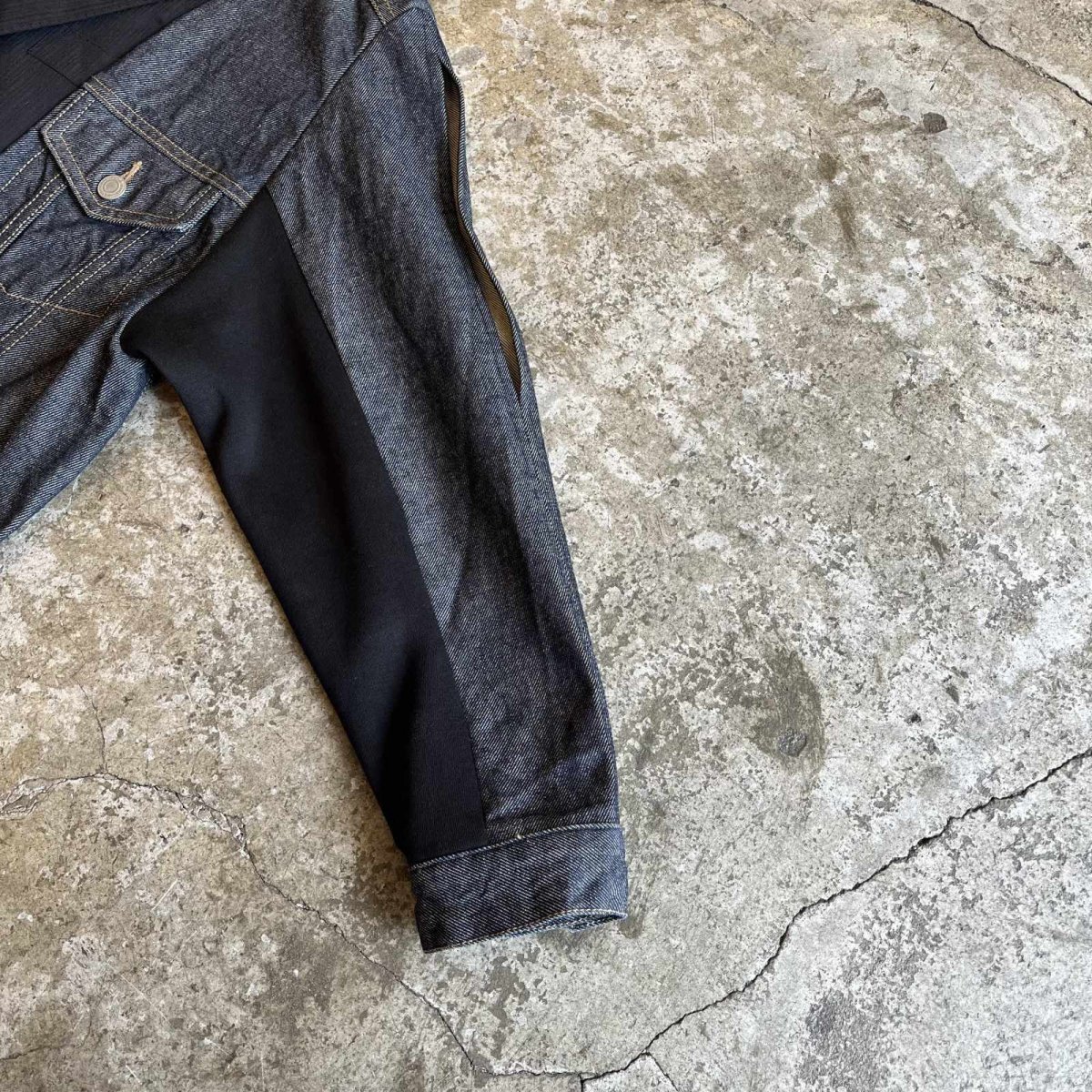 画像7: 【Wiz&Witch】"UNITED" OPEN SHOULDER DENIM TAYLOR JACKET / OS (7)