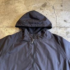 画像9: OLD BLACK COLOR FRONT BIG POCKET DESIGN ANORAK HOODIE / Ladies L / MADE IN USA (9)